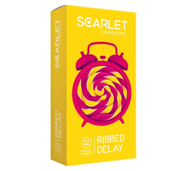کاندوم اسکارلت مدل RIBBED DELAY بسته 12 عددی -  - 1