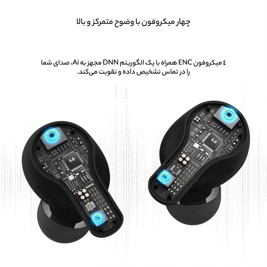 هدفون بلوتوثی وان مور مدل PistonBuds ECS3001T -  - 17