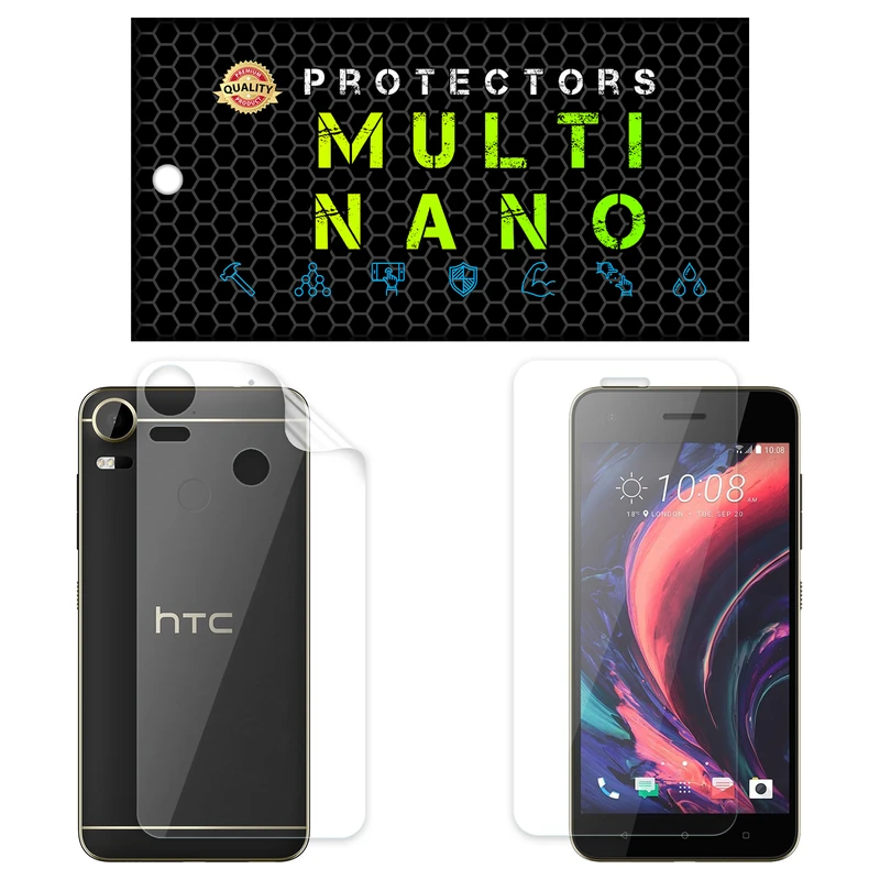 محافظ صفحه نمایش مولتی نانو مدل X-SFT مناسب برای گوشی موبایل اچ تی سی Desire 10 Pro به همراه محافظ پشت