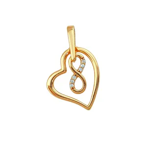 آویز گردنبند زنانه ژوپینگ مدل قلب و بینهایت کد N4228