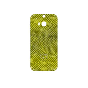 MAHOOT Yellow Snake Skin Cover Sticker for HTC One M8