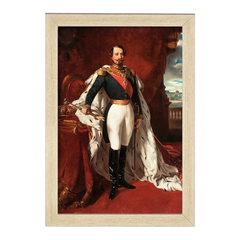 تابلو خندالو مدل پرتره امپراطور ناپلئون پیرو فرانتس زاور اثر وینتر هالتر کد F12204