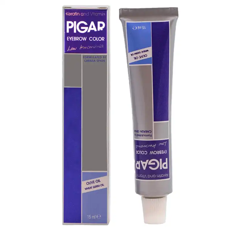 رنگ ابرو پیگار شماره 4 حجم 15 میلی لیتر رنگ قهوه ای دریاقی