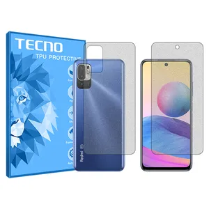 Tecno HyMTT model Matte screen protector suitable for Xiaomi Redmi Note 10 5G mobile phone with back protector