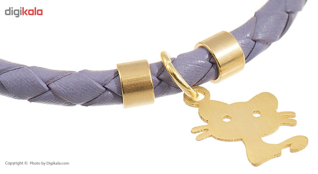 دستبند کودکانه طلا 18 عیار رزا مدل BW108 -  - 5