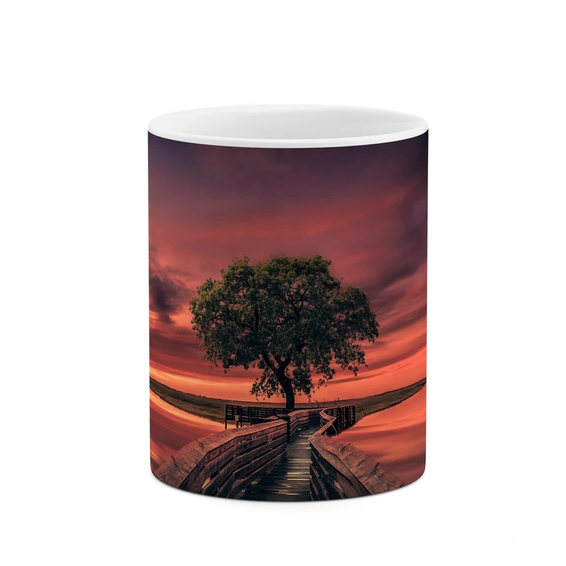 ماگ کاکتی طرح درخت تنها کد mgp10414