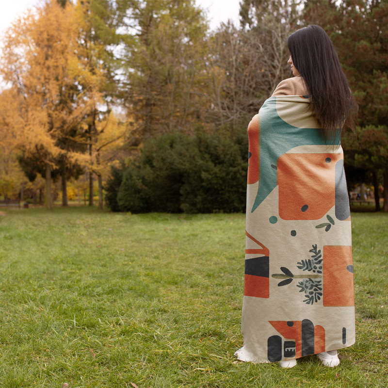 شال مبل کد Q2SH1052 سایز 98x180 سانتی متر