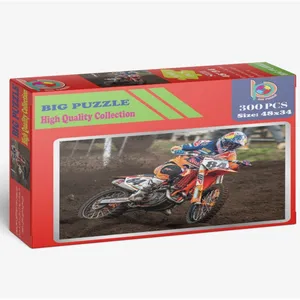 پازل 300 تکه بیگ پازل مدل طرح موتور سوار مناسب برای 6 سال به بالا