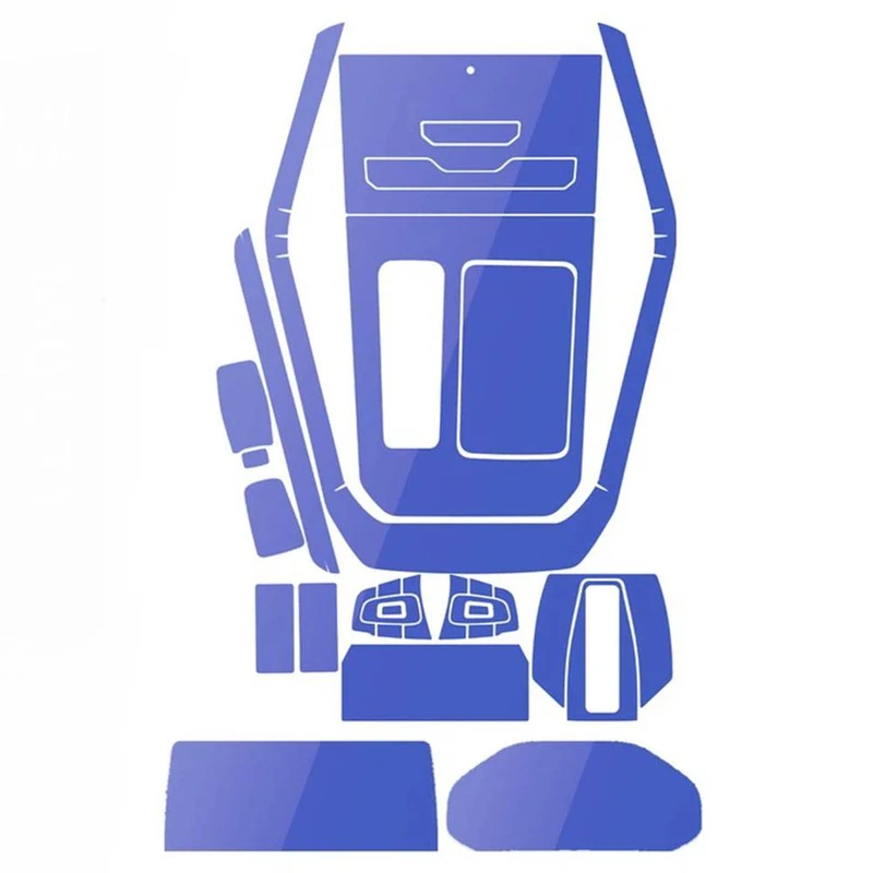 گلس محافظ مانیتور و کنسول خودرو چیکال مدل V-263 مناسب برای ام وی ام X55 Pro مجموعه 11 عددی