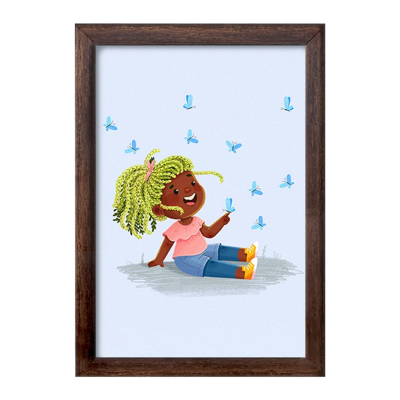 تابلو خندالو طرح دخترانه فانتزی کد 25754