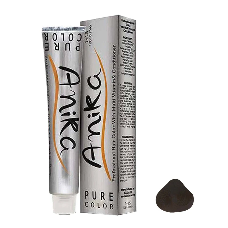 رنگ مو آنیکا سری Natural شماره 4 حجم 100 میلی لیتر رنگ قهوه ای