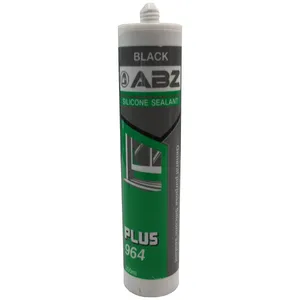 چسب درزگیر سیلیکونی ای بی زد مدل Plus 964 Black حجم 300 میلی لیتر