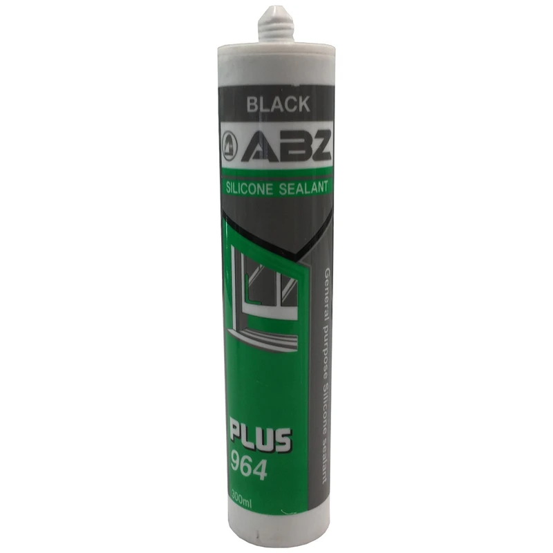 چسب درزگیر سیلیکونی ای بی زد مدل Plus 964 Black حجم 300 میلی لیتر