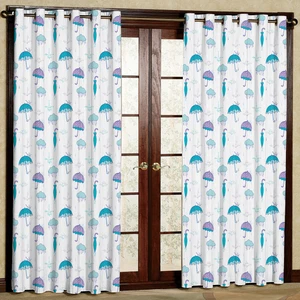 پرده مدل طرح چتر مخمل پانچی کد 1005 سایز 140x280 سانتی متر