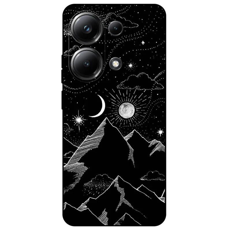 کاور مگافون طرح کوه مدل 8078 مناسب برای گوشی موبایل شیائومی Redmi Note 13 Pro 4G