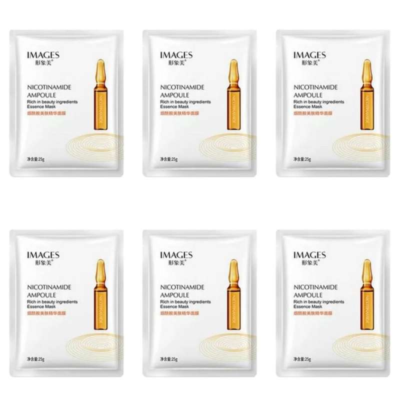 ماسک صورت ایمجز مدل Nicotinamide Ampoule وزن 25 گرم بسته 6 عددی ماسک صورت ایمجز مدل Nicotinamide Ampoule وزن 25 گرم بسته 6 عددی