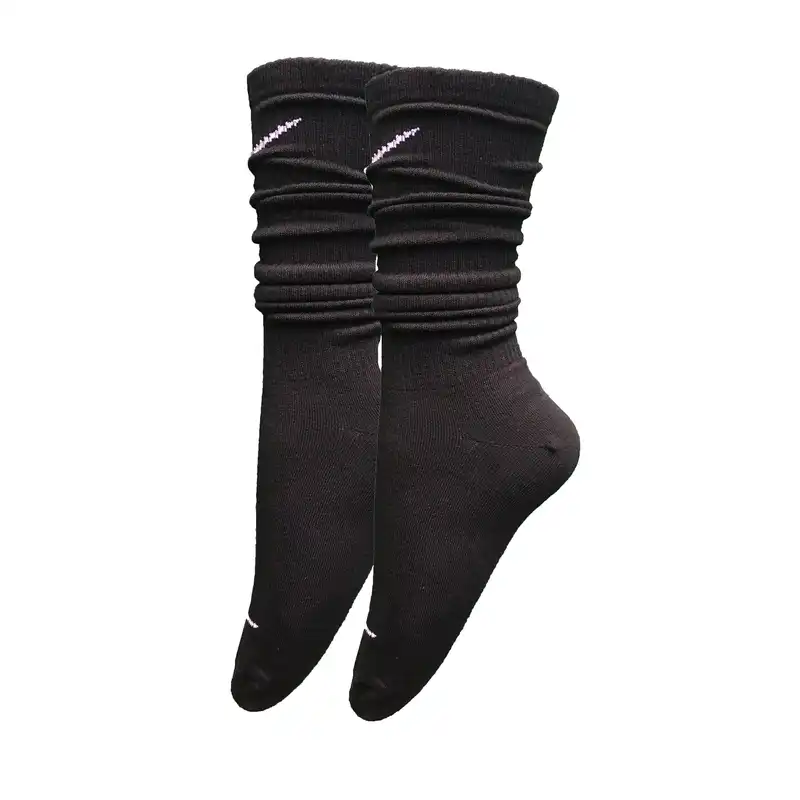جوراب ورزشی زنانه مدل کشی زیر زانو کد NK402711 رنگ مشکی