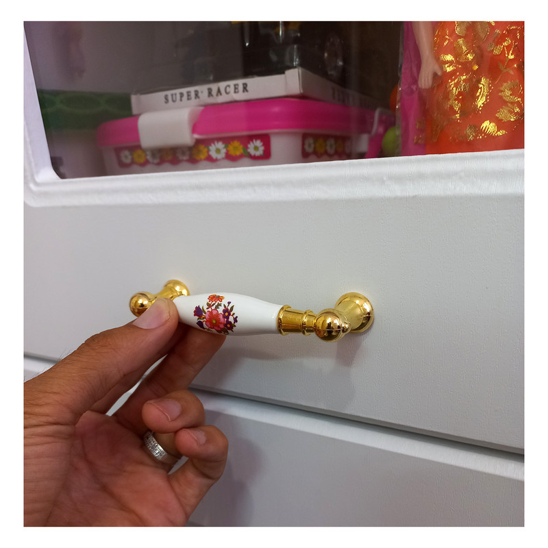 دستگیره کابینت مدل تلفنی کد TH96 بسته 3 عددی