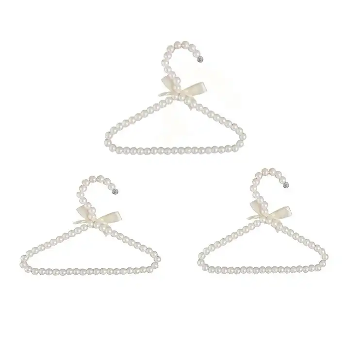 چوب لباسی نوزاد مدل مرواریدی بسته 3 عددی