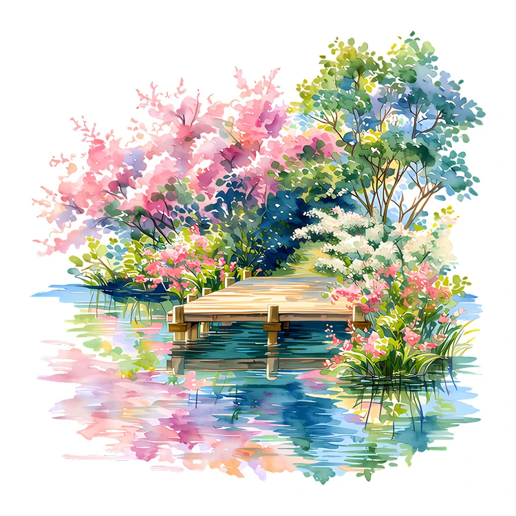 استیکر پارچه و لباس پاد آفرین مدل منظره کد S9021