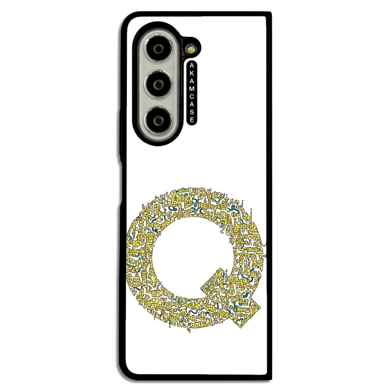 کاور آکام مدل AMC-WSGZFOLD5-ALPHADOODLEBET-17 مناسب برای گوشی موبایل سامسونگ Galaxy Z Fold 5