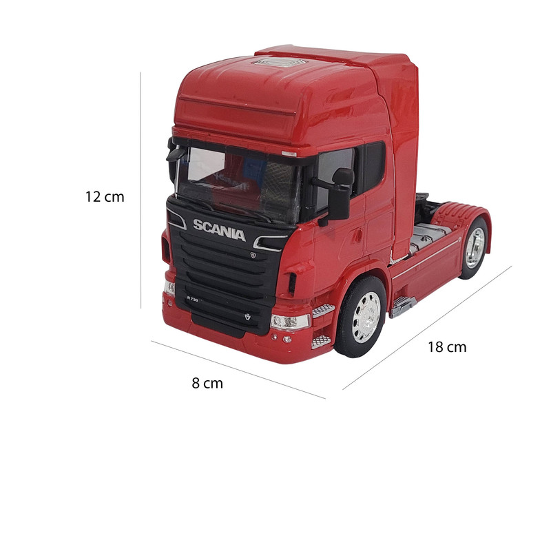 ماکت ماشین ویلی طرح تریلی اسکانیا مدل SCANIA V8 R730