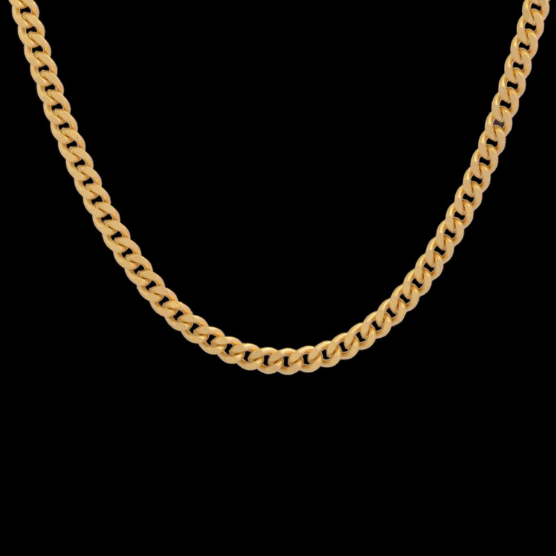 زنجیر طرح کارتیه طلا 18 عیار زنانه طلای مستجابی مدل  T100 کد A45