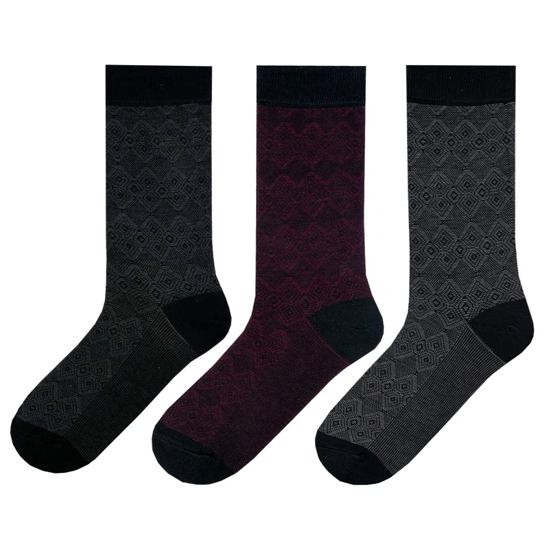 جوراب ساق بلند مردانه ال سون مدل گرند دیپلمات کد PH1120 مجموعه سه عددی