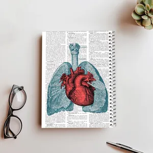 دفتر شطرنجی 100 برگ مدل قلب کد 2