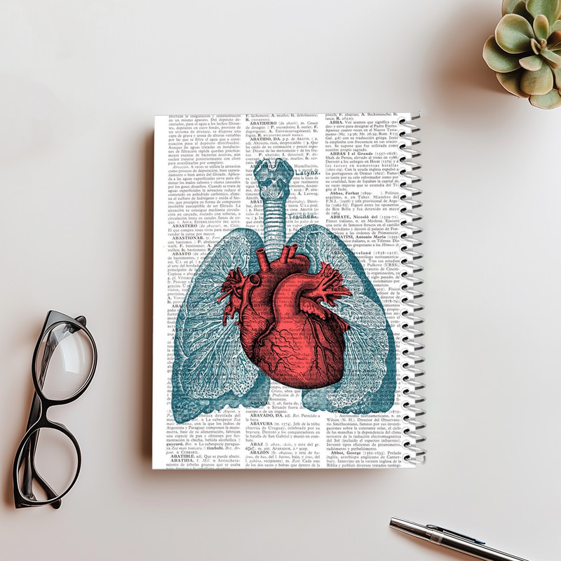 دفتر شطرنجی 100 برگ مدل قلب کد 2