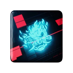 مگنت خندالو طرح لوگو گروه سامورای سایبر پانک مدل مربعی کد 30576