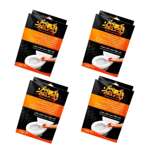 کاور یکبارمصرف توالت فرنگی پارسی سازه نوین مدل نایلونی 4 بسته 20 عددی