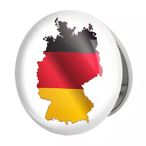 آینه جیبی خندالو طرح پرچم آلمان مدل تاشو کد 20652 