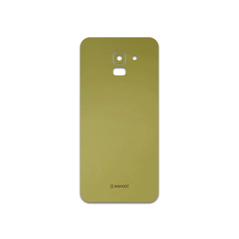 برچسب پوششی ماهوت مدل Matte-Gold مناسب برای گوشی موبایل سامسونگ Galaxy J6