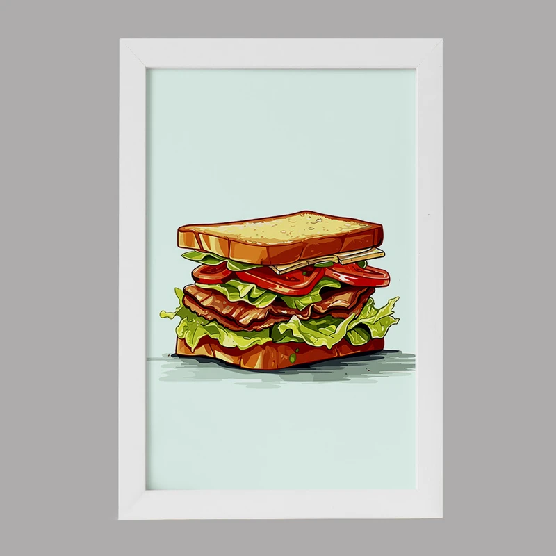 تابلو خندالو مدل فست فود (Fast Food) کد 36571