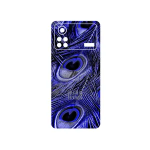 MAHOOT Purple Feather Cover Sticker for Xiaomi Poco X4 Pro 5G