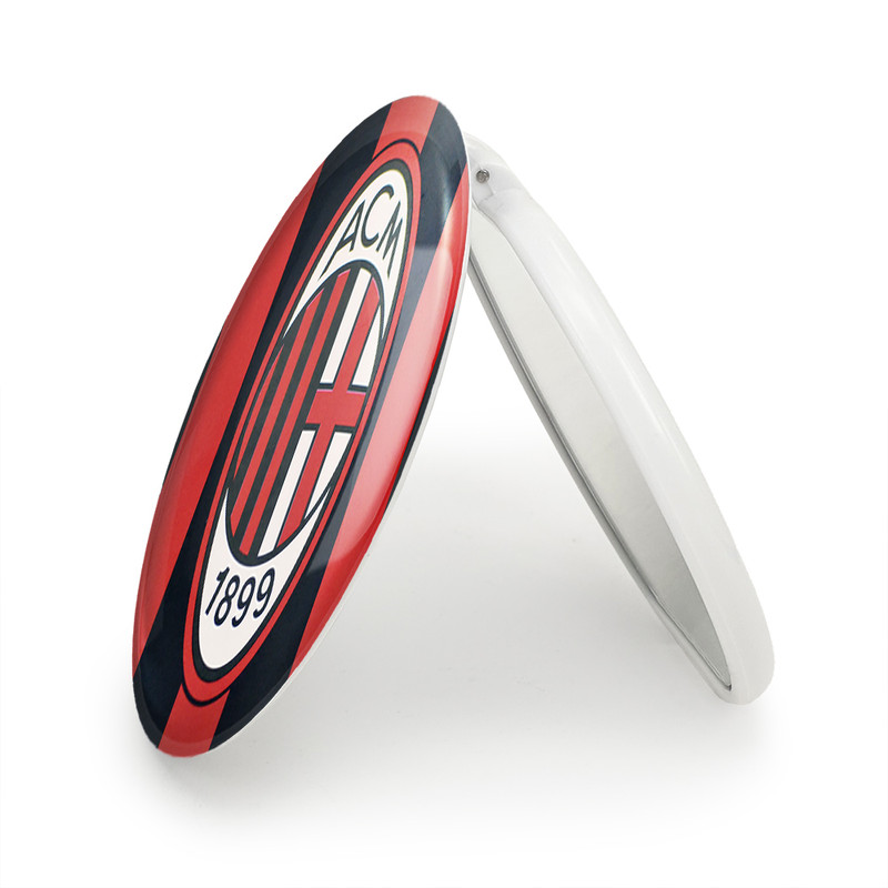 آینه جیبی خندالو طرح باشگاه آث میلان A.C. Milan مدل تاشو کد 2004