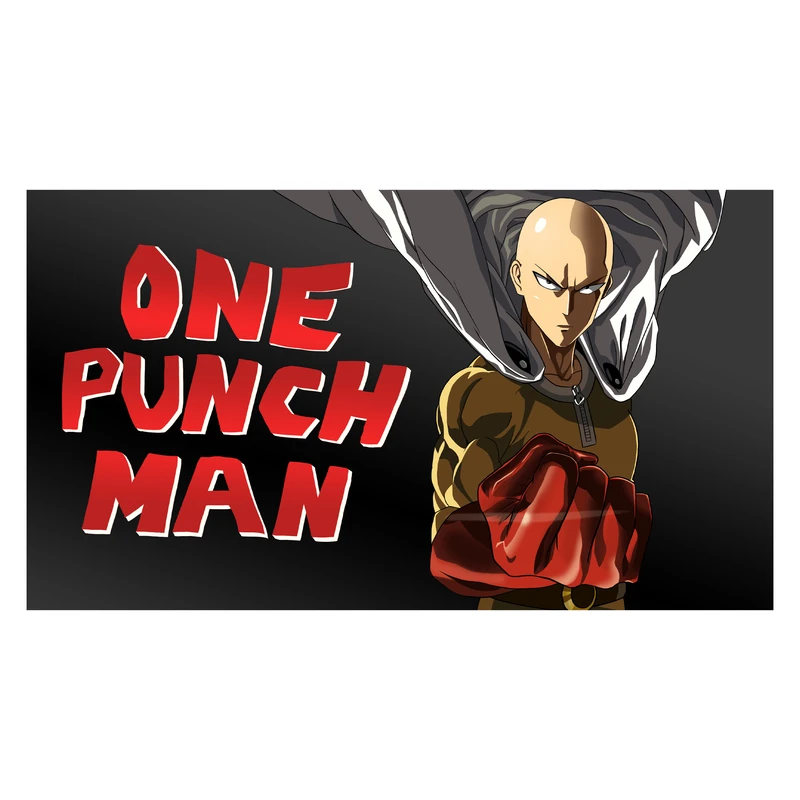 استیکر لپ تاپ و موبایل مدل انیمه طرح مرد تک مشتی سایتاما One Punch Man کد 1341