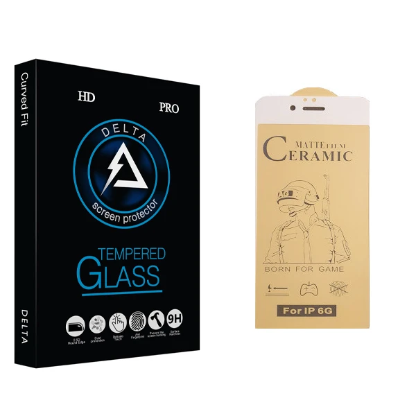محافظ صفحه نمایش سرامیکی دلتا مدل HD مناسب برای گوشی موبایل اپل اپل iPhone 6