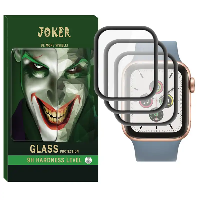 محافظ صفحه نمایش نانو جوکر مدل NJK مناسب برای اپل واچ سری 8 SE سایز 44 میلی متری بسته سه عددی