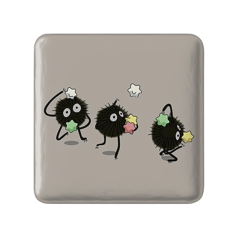 مگنت خندالو طرح انیمه شهر اشباح Spirited Away مدل مربعی کد 30263