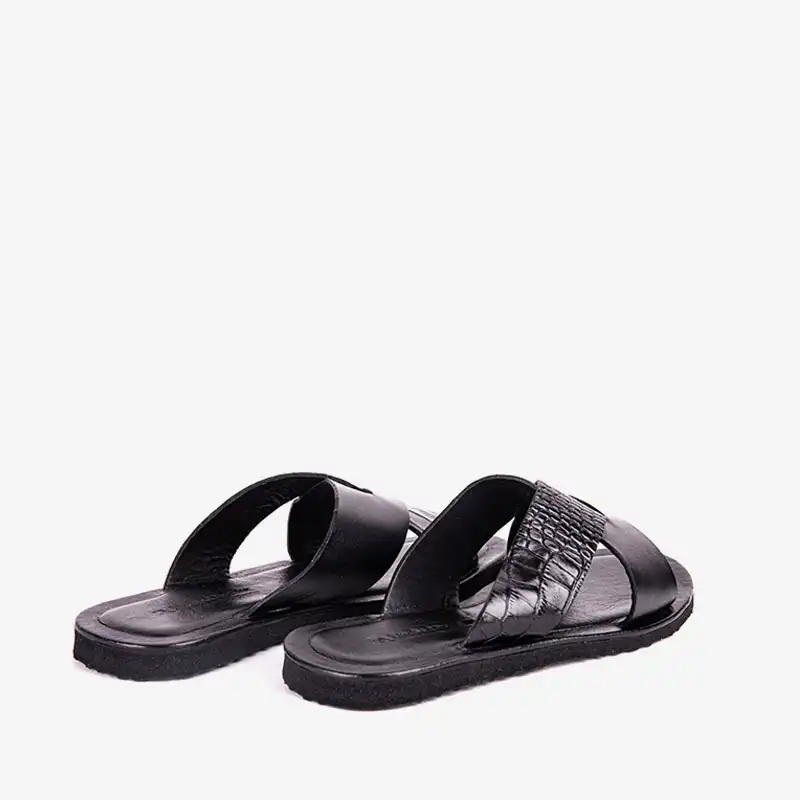 صندل مردانه چرم مشهد مدل j6169