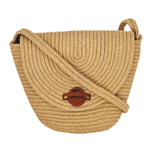 کیف دوشی دست دوز زنانه مدل قیطان دوزی آرینوس کد R57