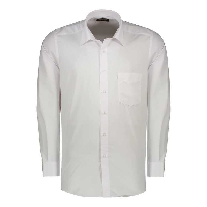 پیراهن آستین بلند یقه برگردان مردانه مدل رسمی 01