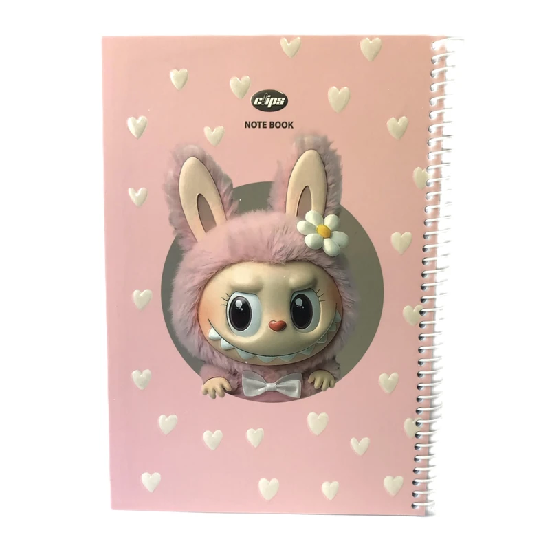 دفتر مشق 80 برگ کلیپس مدل لبوبو كد 01