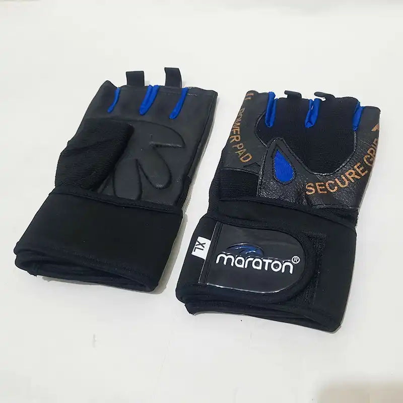 دستکش بدنسازی مدل چرمی ضخیم