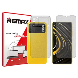 Remax HyMTT model matte screen protector suitable for the Xiaomi Poco M3 mobile phone along with the back protector