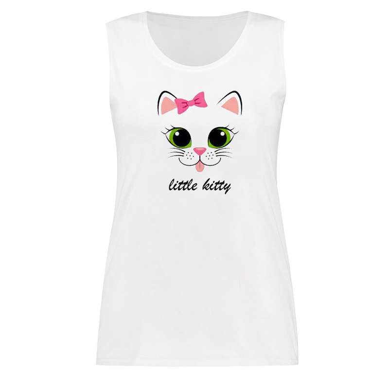 تاپ زنانه مدل cute cat کد BA49 s