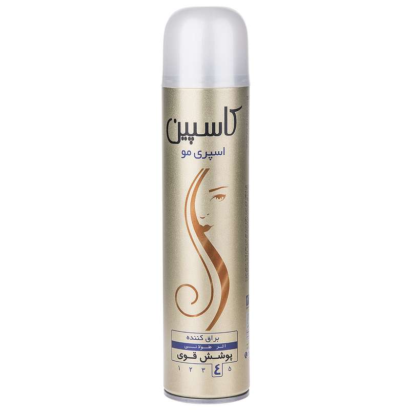 اسپری مو کاسپین مدل Hair Spray Glossy حجم 250 میلی لیتر