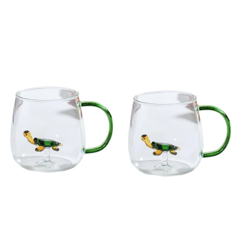 لیوان مدل داخل لاک پشت بروسیلیکات کد 1369n 39 بسته دو عددی 